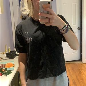 Black crop top from Brandy